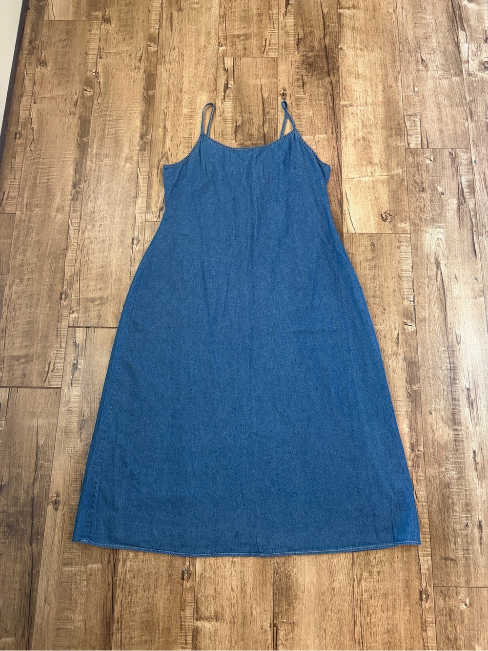 Vintage studio Blue Denim spaghetti strap dress
